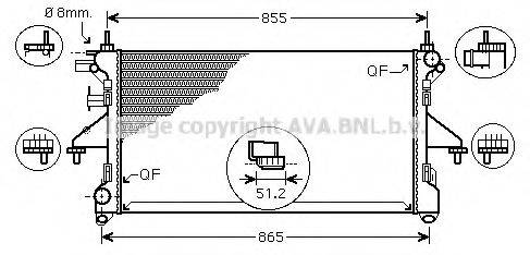 PRASCO FTA2399 Радіатор, охолодження двигуна