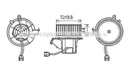 PRASCO MS8630 Електродвигун, вентиляція салону