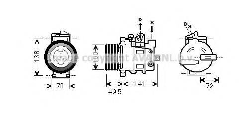 PRASCO MSK476 Компресор, кондиціонер