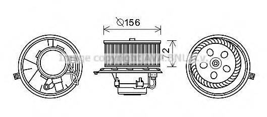 PRASCO RT8580 Електродвигун, вентиляція салону