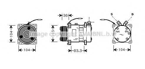 PRASCO RTK318 Компресор, кондиціонер