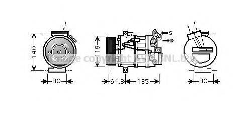 PRASCO RTK394 Компресор, кондиціонер