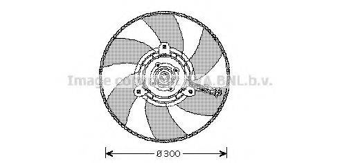 PRASCO VW7517 Вентилятор, охолодження двигуна