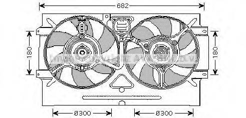 PRASCO VW7518 Вентилятор, охолодження двигуна