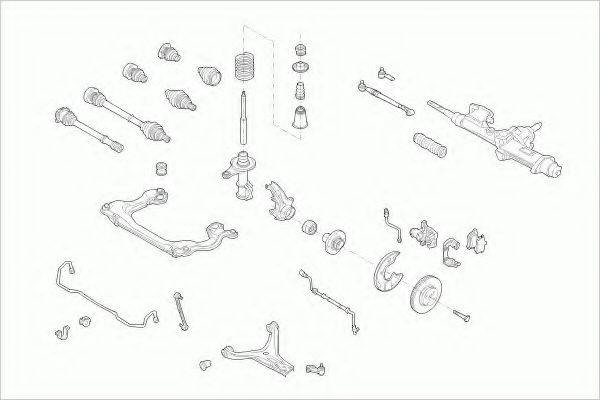 LEMFORDER AUDI80AVFL004 Рульове управління; Підвіска колеса