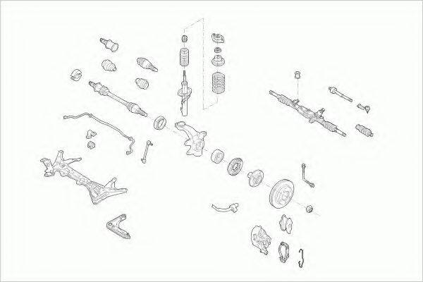 LEMFORDER FORDESCORFL003 Рульове управління; Підвіска колеса