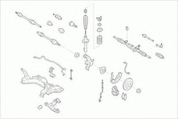 LEMFORDER FORDFOCUSFL001 Рульове управління; Підвіска колеса