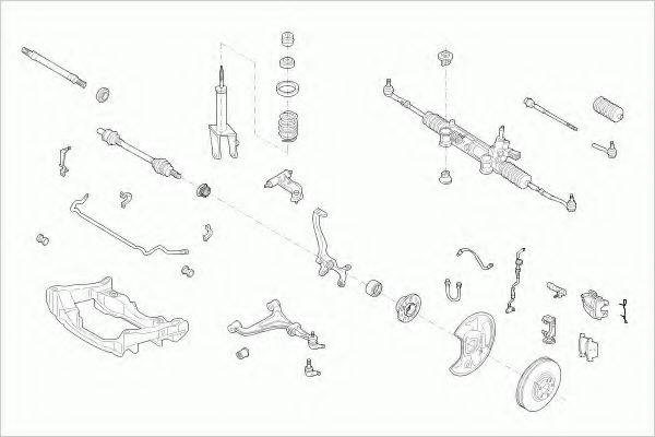 LEMFORDER MERCEEKLAFL001 Рульове управління; Підвіска колеса
