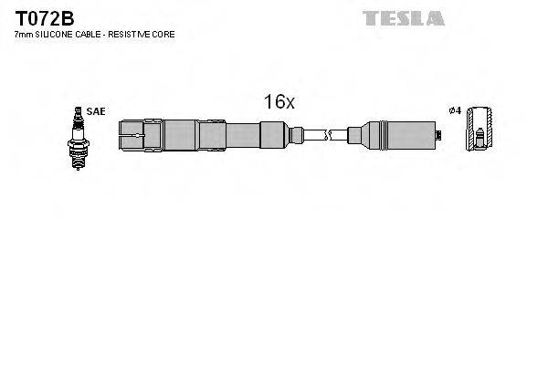 TESLA T072B Комплект дротів запалювання