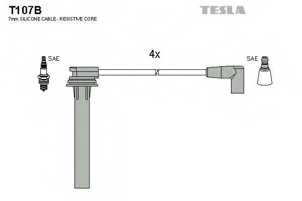 TESLA T107B Комплект дротів запалювання