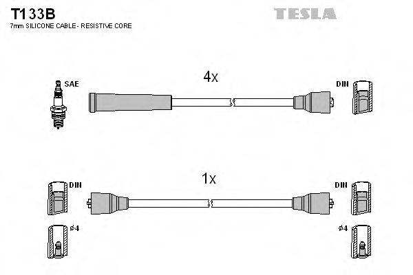 TESLA T133B Комплект дротів запалювання