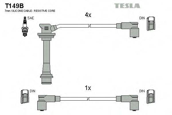 TESLA T149B Комплект дротів запалювання