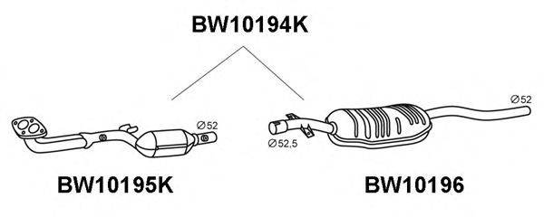 VENEPORTE BW10196 Передглушувач вихлопних газів