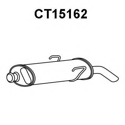 VENEPORTE CT15162 Глушник вихлопних газів кінцевий