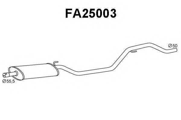 VENEPORTE FA25003 Передглушувач вихлопних газів