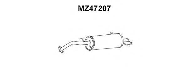VENEPORTE MZ47207 Глушник вихлопних газів кінцевий