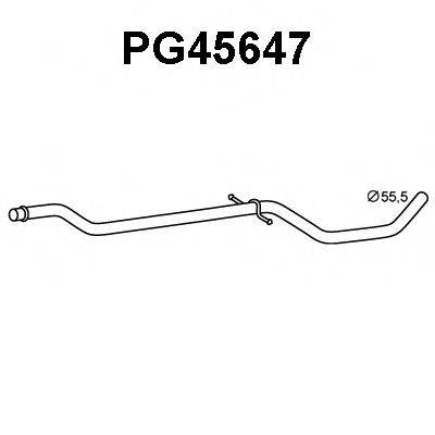 VENEPORTE PG45647 Труба вихлопного газу