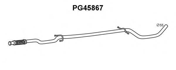 VENEPORTE PG45867 Труба вихлопного газу