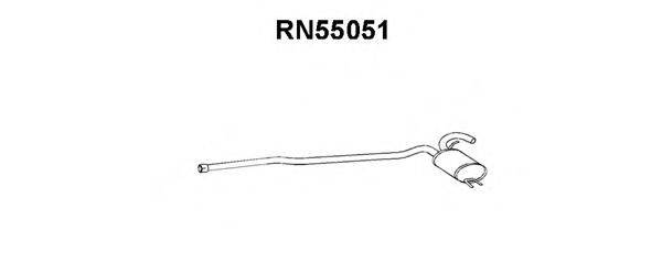 VENEPORTE RN55051 Середній глушник вихлопних газів