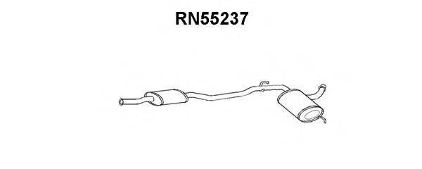 VENEPORTE RN55237 Середній глушник вихлопних газів