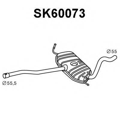 VENEPORTE SK60073 Передглушувач вихлопних газів