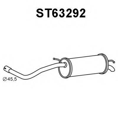 VENEPORTE ST63292 Глушник вихлопних газів кінцевий