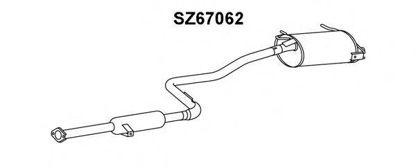 VENEPORTE SZ67062 Глушник вихлопних газів кінцевий
