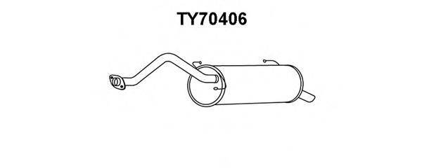 VENEPORTE TY70448 Глушник вихлопних газів кінцевий