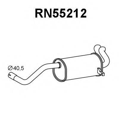 VENEPORTE RN55212 Глушник вихлопних газів кінцевий