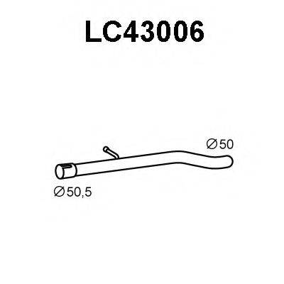 VENEPORTE LC43006 Труба вихлопного газу