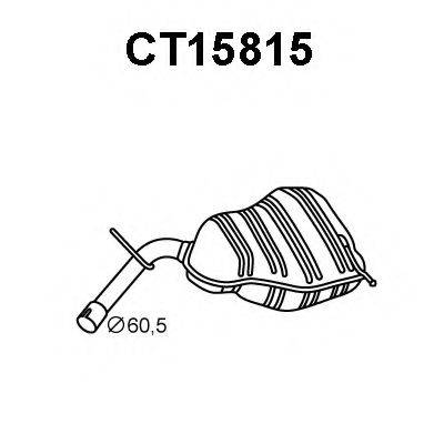 VENEPORTE CT15815 Глушник вихлопних газів кінцевий