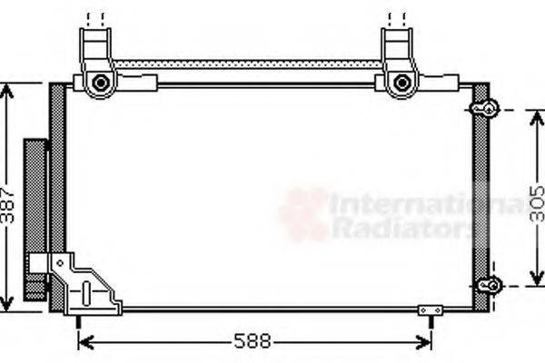 VAN WEZEL 25005186 Конденсатор, кондиціонер