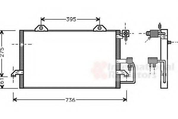 VAN WEZEL 03005121 Конденсатор, кондиціонер