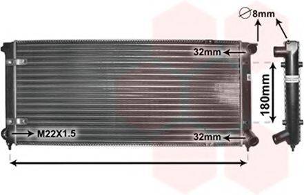 VAN WEZEL 58002041 Радіатор, охолодження двигуна