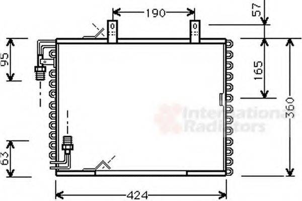 VAN WEZEL 06005147 Конденсатор, кондиціонер