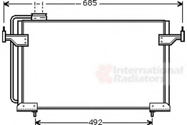 VAN WEZEL 09005087 Конденсатор, кондиціонер