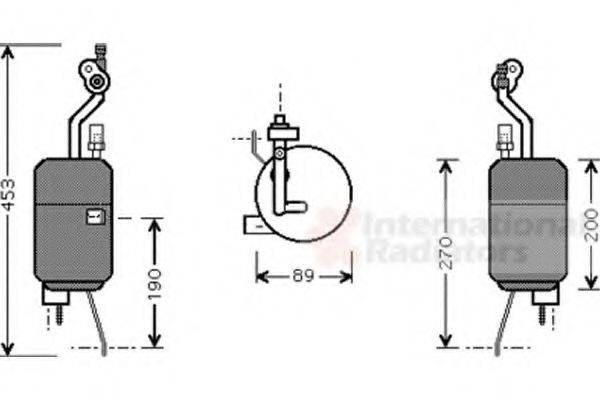 VAN WEZEL 1800D409 Осушувач, кондиціонер