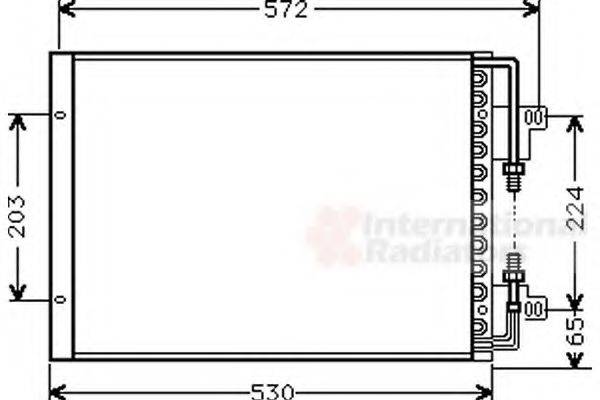 VAN WEZEL 17005155 Конденсатор, кондиціонер