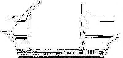 VAN WEZEL 1707101 Накладка порога