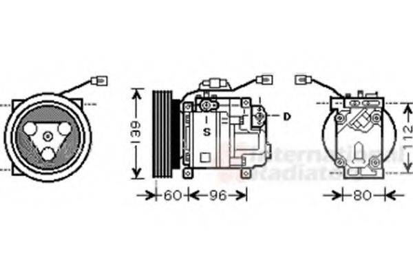 VAN WEZEL 2700K199 Компресор, кондиціонер