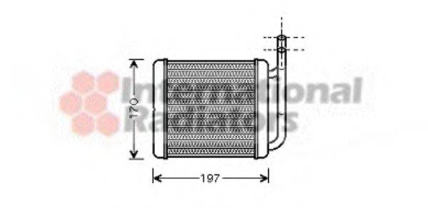 VAN WEZEL 82006136 Теплообмінник, опалення салону