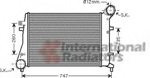 VAN WEZEL 58004268 Інтеркулер