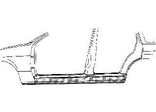 VAN WEZEL 1837103 Накладка порога