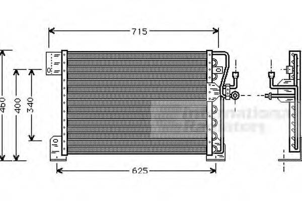 VAN WEZEL 21005005 Конденсатор, кондиціонер