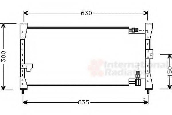 VAN WEZEL 25005088 Конденсатор, кондиціонер