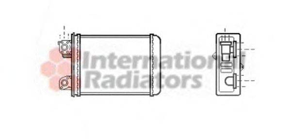 VAN WEZEL 27006081 Теплообмінник, опалення салону