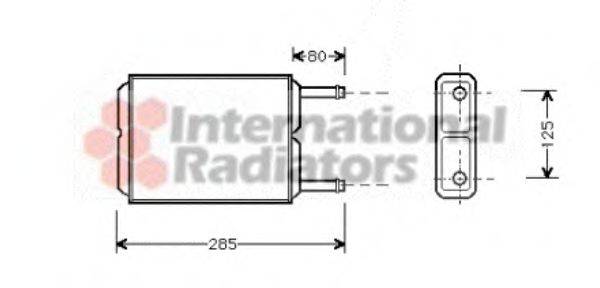 VAN WEZEL 27006123 Теплообмінник, опалення салону