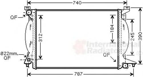 VAN WEZEL 03002243 Радіатор, охолодження двигуна