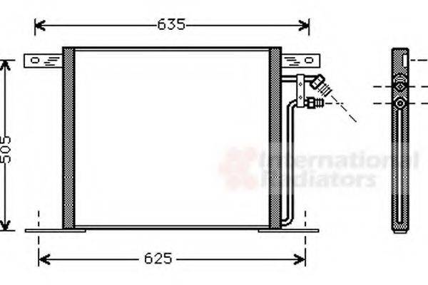 VAN WEZEL 30005220 Конденсатор, кондиціонер