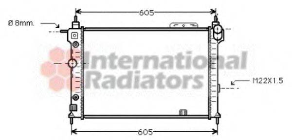 VAN WEZEL 37002029 Радіатор, охолодження двигуна